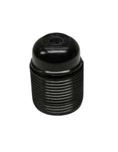 Relco 5055r E27 threaded lamp holder black ferrule