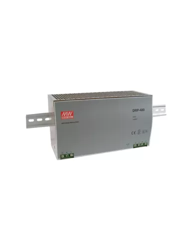 Meanwell DRP-480-24 AC-DC power supply, 24VDC 20A output, metal case