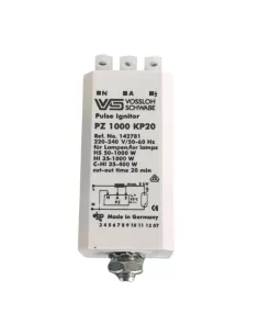 Vossloh 142781 encendedor pz1000 kp20 para lámpara de descarga hs 50-1000w, hi 35-1000w 230