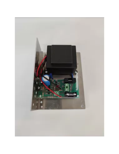 Alimentation Krs pwr 1000 montée sur support : entrée 220 Vca, sortie 13,8 Vcc, 800 mA