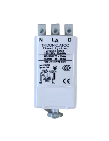 Allumeur à impulsions Tridonic superposé hs//son 70-250w hi//mbi 35-250w