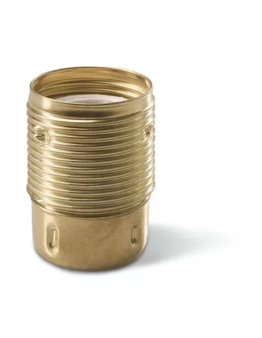 Scame 190 8200t e27 lamp holder n//m t cf gold