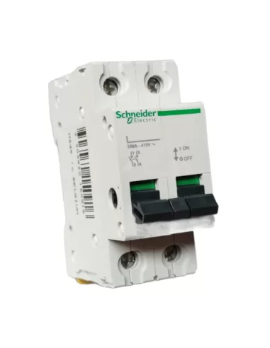 Schneider 15091 interrupteur sectionneur 2p 100a 2 modules 415ac