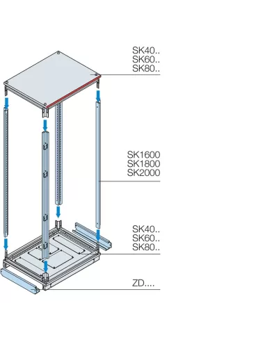 K-n 2 flange laterali per zocc