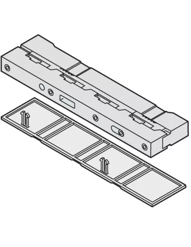 N?2 couvercles de support de jeu de barres plats