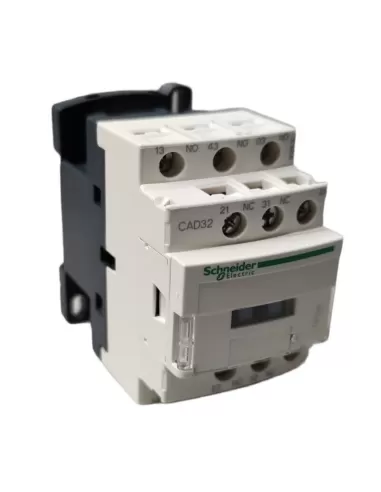Contactor auxiliar Schneider cad32e7 de 48 V