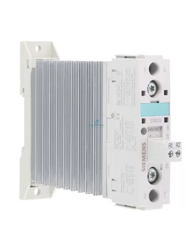 Contactor de estado sólido Siemens 3rf23201aa06, 20 A, 600 V, 24 V CC, tornillo de 22,5 mm