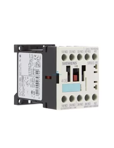Siemens 3rh11401ab00 contacteur auxiliaire s00 4na 24v 50/60hz