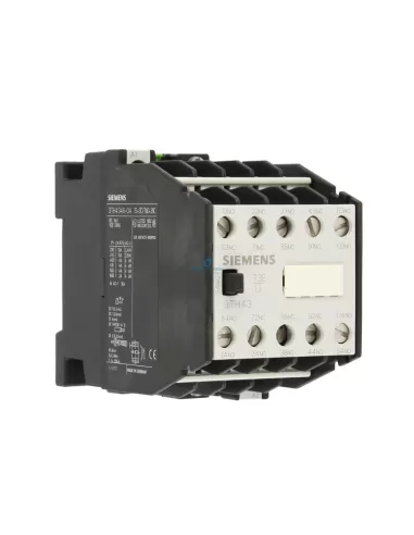 Contactor auxiliar Siemens 3th43460ac2, 10 A, contacto retardado, 24 V, 50/60 Hz