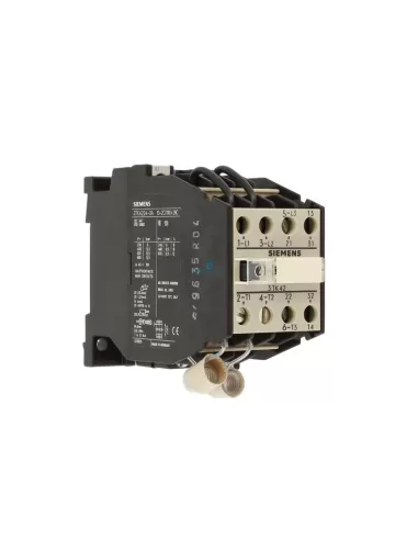 Contacteur Siemens 3tk42240ab0 pour condensateurs 1na 2nc 12,5kvar 50hz