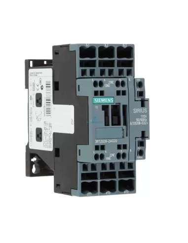 Contacteur Siemens 3RT20282AG20 18,5 kW, 1L 1R, 110 V CA 50/60 Hz, S0 ml