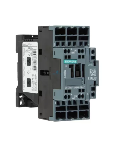 Contacteur Siemens 3RT20272XB400LA2, 15 kW, 1L, 1R, UC 24 V, Var, 3P