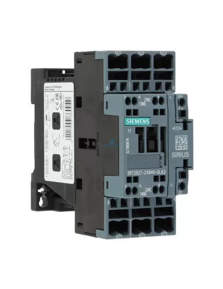Siemens 3rt20272xb400la2 contact fer 15kw, 1l, 1r, uc 24v, var, 3p
