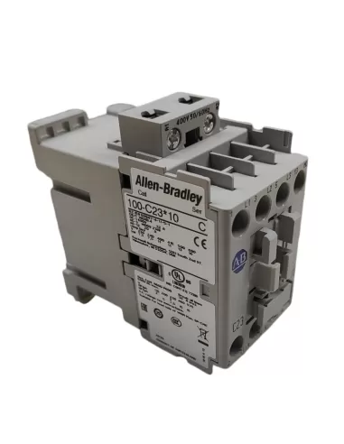 Allen bradley 100-c23kn10 contactor 23a 11kw 400v 50//60hz 1 na