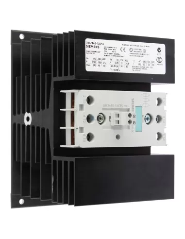 Siemens 3rf24401ac55 3-phase static contactor 40a 48-600v 230va