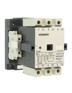 Contacteur tripolaire Siemens 3TF48220AC2, 37 kW, 400 V CA, 3 contacts auxiliaires, 2 NO, 2 NF, 24 V