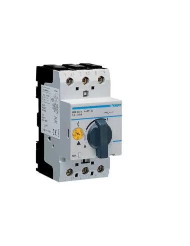 Interrupteur de protection moteur Hager mm507n 1 6-2 5a 2 modules DIN