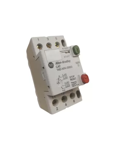 Allen-bradley 140-mn-0063 protección del motor corriente nominal 0 4 0.63a 3 polos 400v