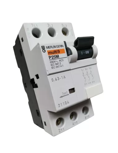 Interrupteur de protection moteur Merlin Gerin 21104 P25M 0 63-1 A