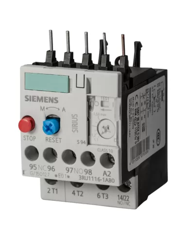 Siemens 3ru11161ab0 relè termico per s00 1,1-1,6a