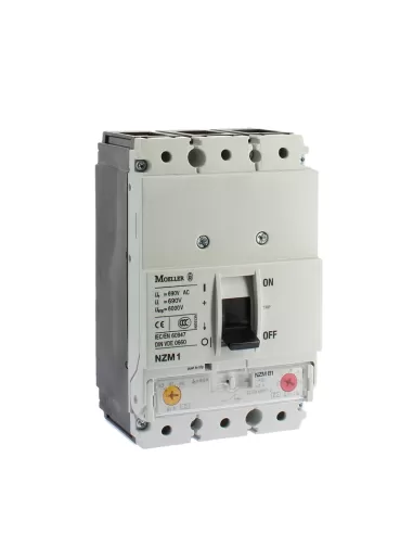 Disjoncteur Eaton NZMB1-A80 tripolaire 80 mA pour la protection des installations électriques