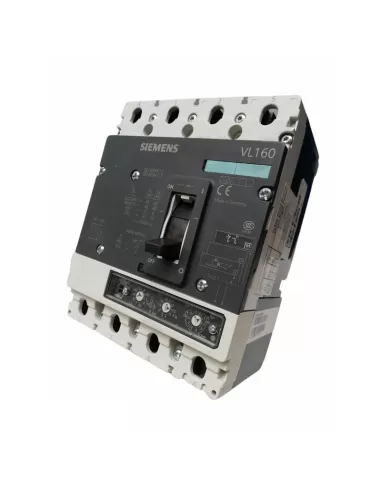 Disjoncteur Siemens 3VL27101BF430AD1 VL160N 4 pôles 160 A DIS ETU20 50 kA avec contact auxiliaire 1NA 1NC