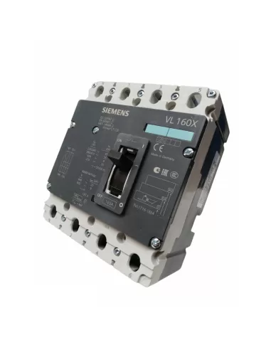 Siemens 3vl17161ee430aa0 interruttore automatico vl160x n 4x160a princ solo mag