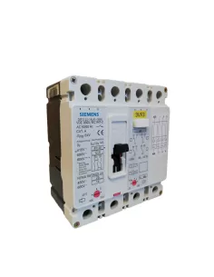 Disjoncteur Siemens 3VF31121HL410AA0, 4 x 50 A, 40-50 A, 415 V, neutre protégé 40 kA