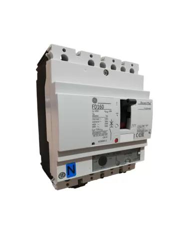 Ge power 436145 interruttore magnetotermico regolabile fd tm-linea 80a 4p4s 18ka