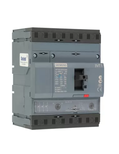 Siemens 3vt17032ec460aa0 interruttore automatico 3vt1 25ka 3p 32a nx25a tm regolabile