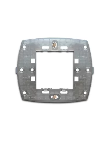 Support transparent ABB pour 2 modules avec vis, boîte carrée 2csk1602ch