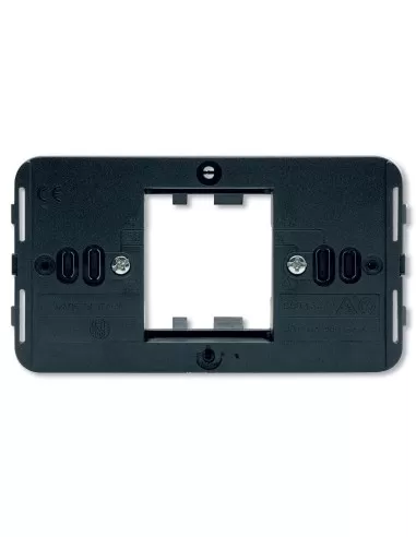 Support Ave pour modules 1,5 pour boîtier rond série 45362 noir