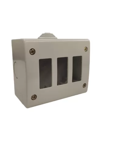Vimar 12085 Conteneur Mural Vimar 3 Places Ip40 Série 8000 Ral 7035