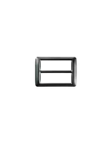 Gewiss gw22618 plaque 12 pos système d'exploitation en métal ardoise