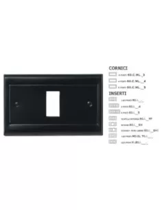 Master 60i205 5p flag insert black lacquered
