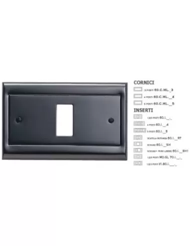 Master 60i231 one-hole insert in gunmetal chrome