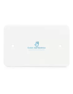 Vimar 02653 Rectangular Cover for 3-Module Flush-Mounted Box, White