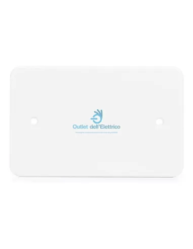 Vimar 02653 Rectangular Cover for 3-Module Flush-Mounted Box, White