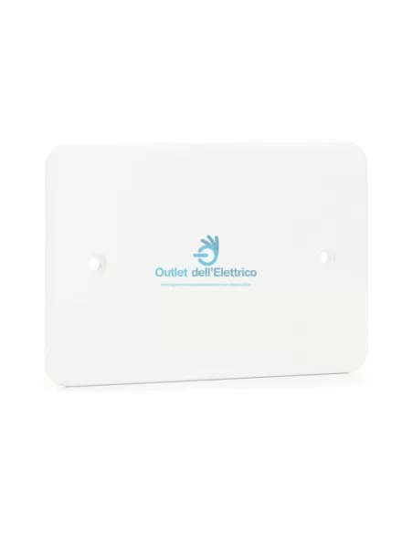 Couvercle rectangulaire Vimar 02653 pour boîtier encastré à 3 modules, blanc