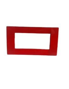 Vimar 16734.04 Placa Idea Classic 4 Módulos Rojo