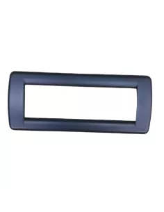 Vimar 16756.28 Idea Round Plate 6 Modules Euro Blue Mica