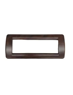 Vimar 16756.41 Idea Round Plate 6 Modules Walnut Root