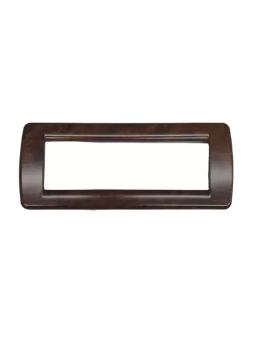 Vimar 16756.41 Idea Round Plate 6 Modules Walnut Root