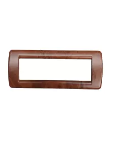 Vimar Idea 16756.42 Round Plate 6 Modules Cherry Root