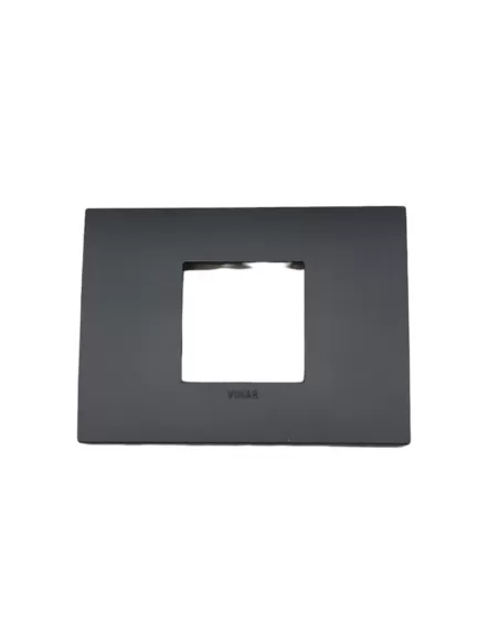 Vimar 19652.72 Placa Clásica 2 Módulos Centrales Gris