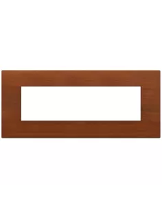 Vimar 19657.42 Classic 7-Module Plate, Cherry Wood, Arke' Series