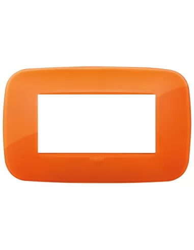 Vimar 19684.63 Placa Redonda 4 Módulos Naranja Reflex Serie Arke'