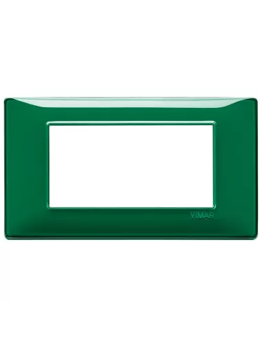 Vimar Plana 4-Module Plate Reflex Emerald 14654.47