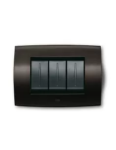 Plaque métallique souple Abb elos 6 modules gris ardoise