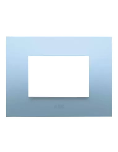 Placa de 4 módulos serie transparente Abb azul pastel 2csk0414ch